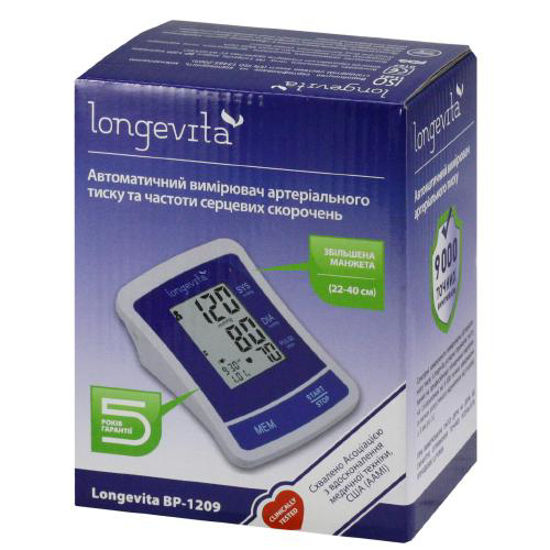 Тонометр (вимірювач) автоматичний артеріального тиску Longevita BP-1209 автомат